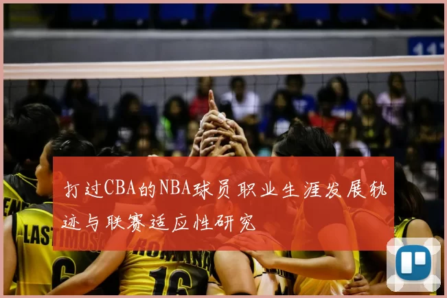 打过CBA的NBA球员职业生涯发展轨迹与联赛适应性研究