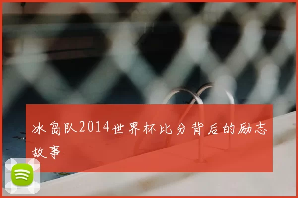 冰岛队2014世界杯比分背后的励志故事