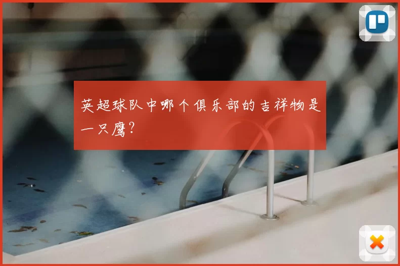 英超球队中哪个俱乐部的吉祥物是一只鹰？